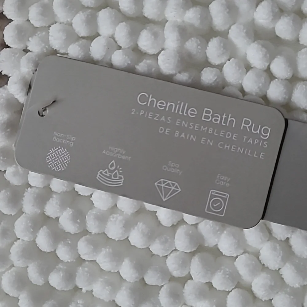 Bath & Home Chenille Bath Rug Set